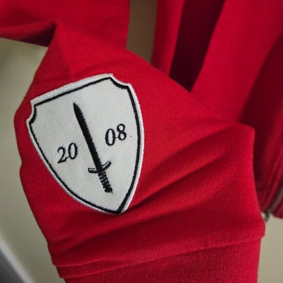 Profound Aesthetic Red Zip-Up Logo Hoodie With Pockets  Size S - Picture 4 of 10